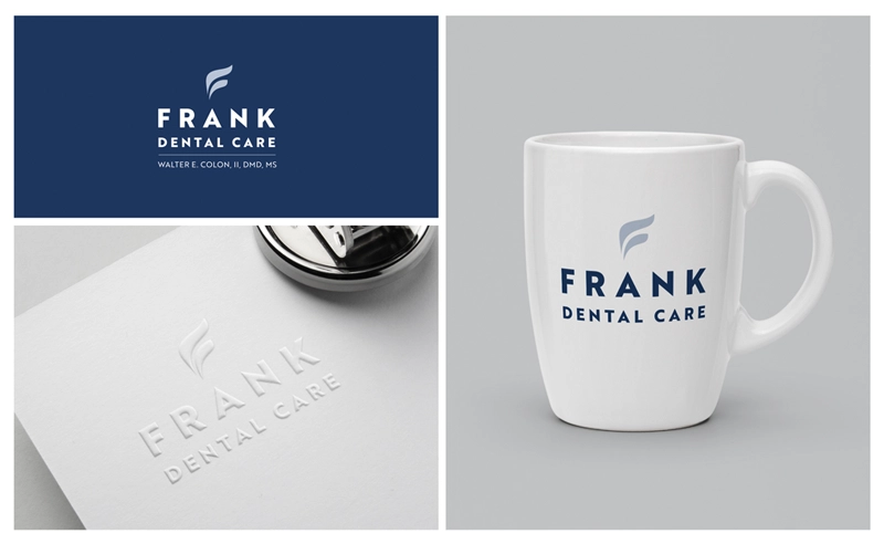 Frank Dental Care logo shown on products