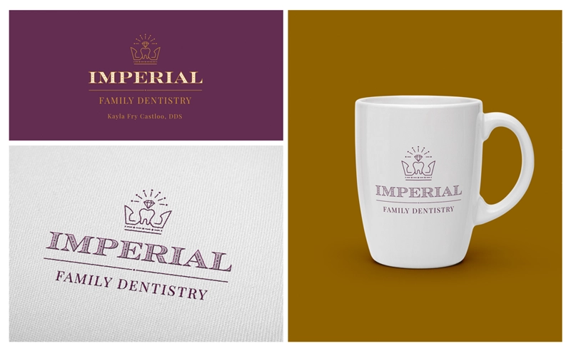 Imperial Family Dentistry logo shown on products