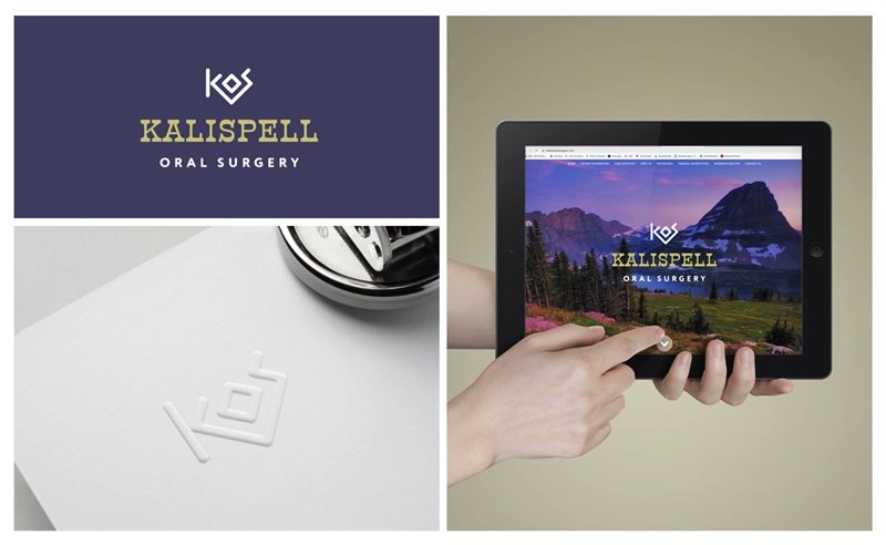 Kalispell Oral Surgery logo shown on products