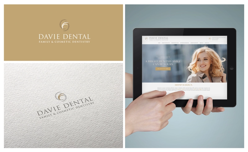 Davie Family Dental logo shown on products